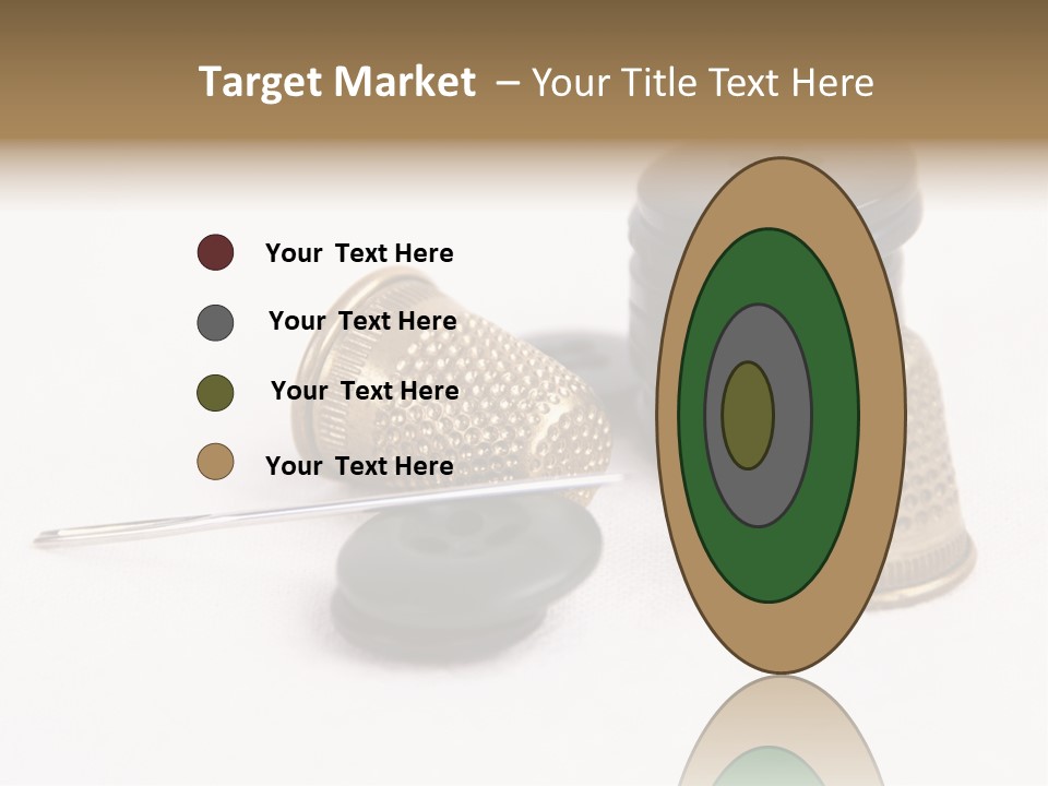 Clothing White Background Bronze PowerPoint Template