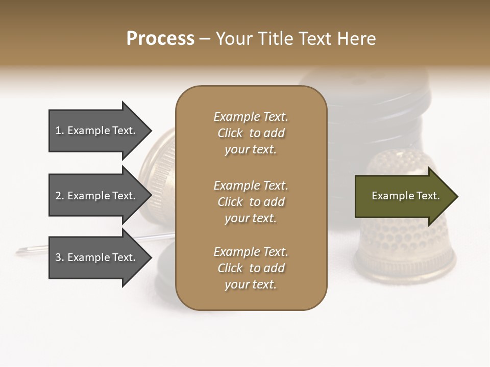 Clothing White Background Bronze PowerPoint Template