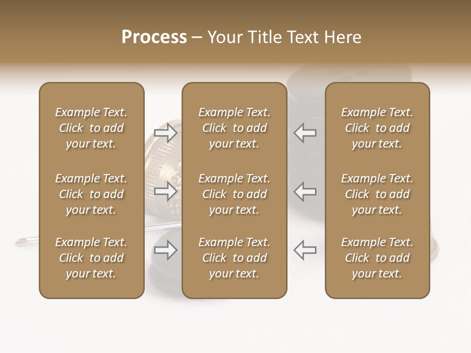 Clothing White Background Bronze PowerPoint Template