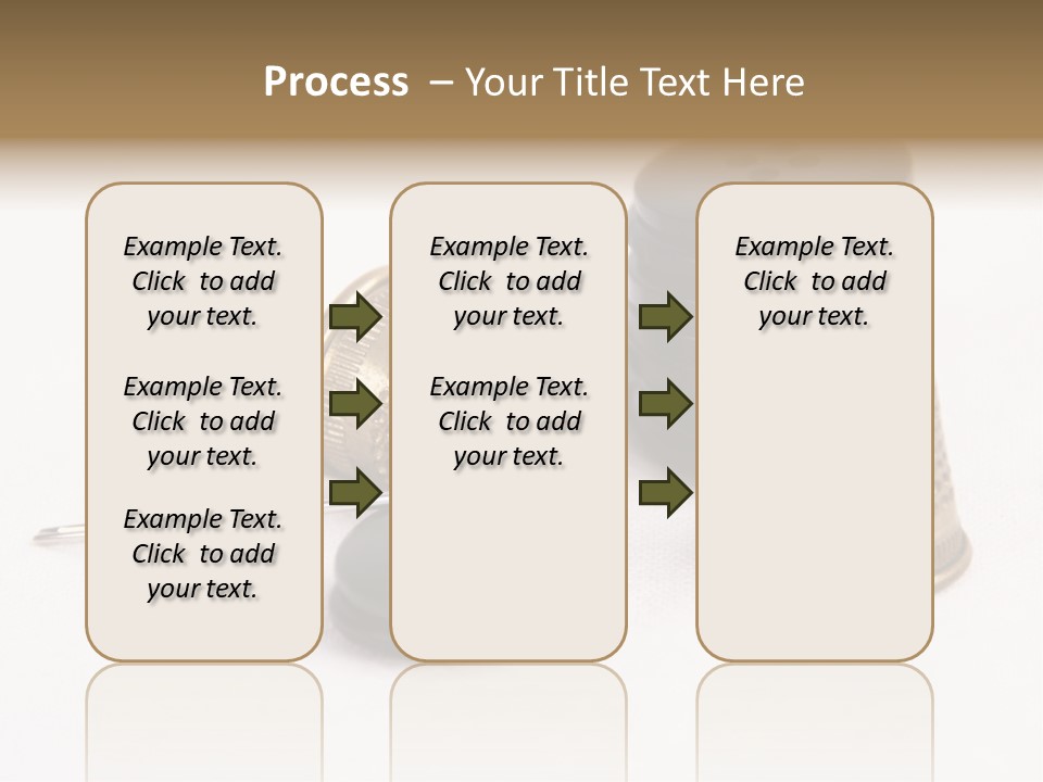 Clothing White Background Bronze PowerPoint Template