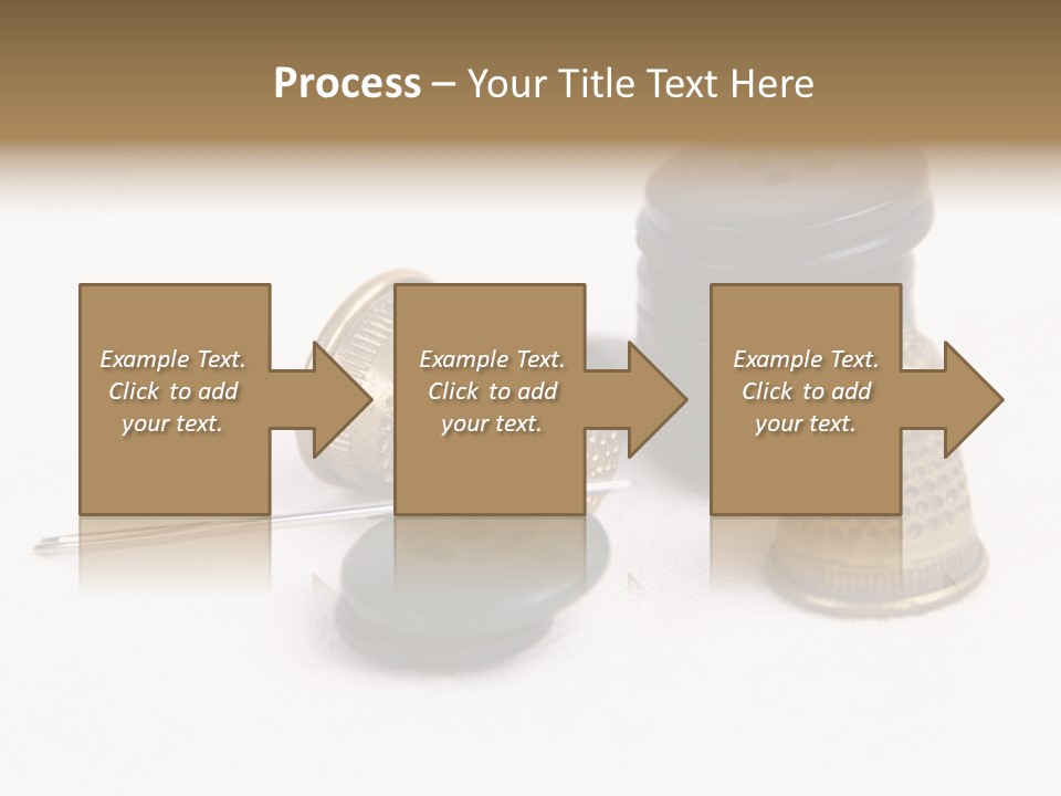 Clothing White Background Bronze PowerPoint Template