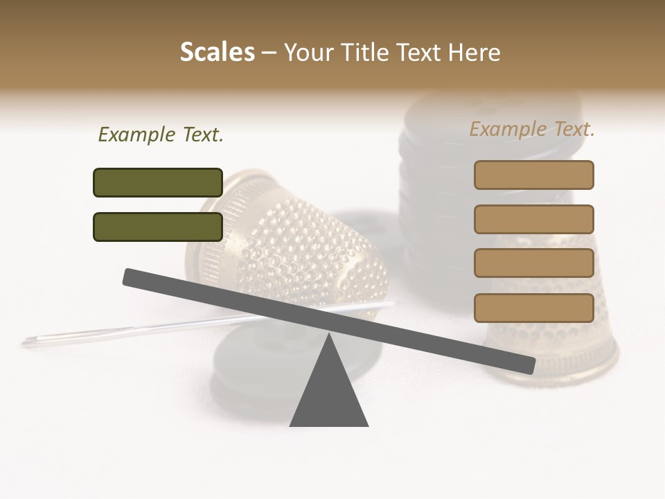 Clothing White Background Bronze PowerPoint Template