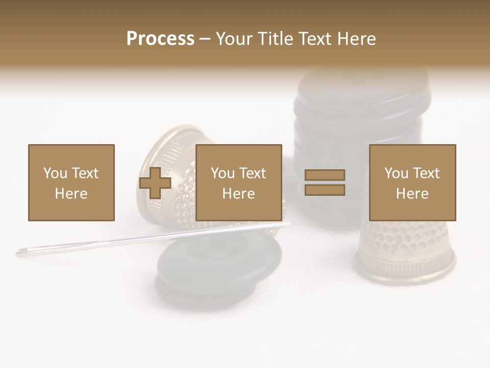 Clothing White Background Bronze PowerPoint Template