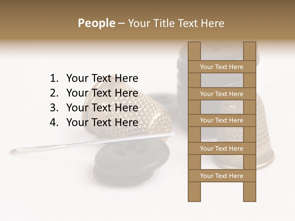 Clothing White Background Bronze PowerPoint Template