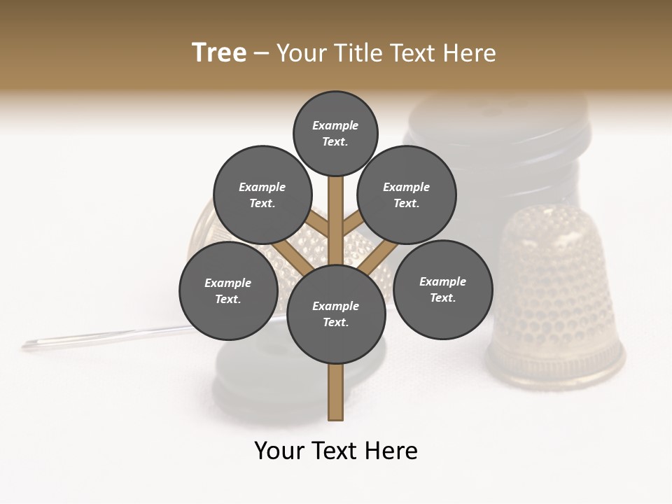 Clothing White Background Bronze PowerPoint Template