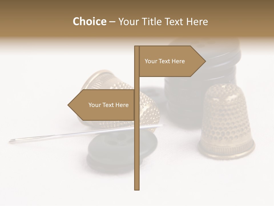 Clothing White Background Bronze PowerPoint Template