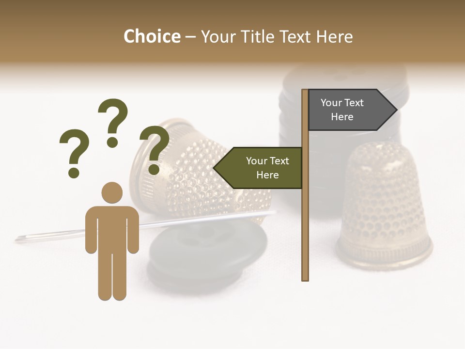 Clothing White Background Bronze PowerPoint Template