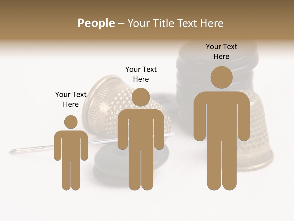 Clothing White Background Bronze PowerPoint Template