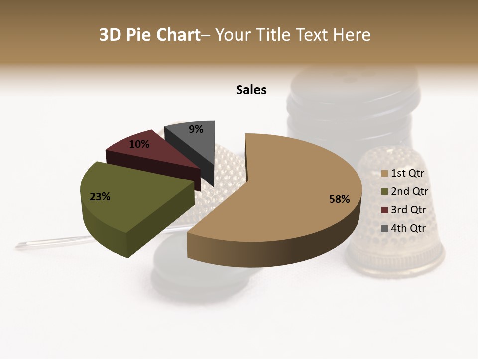 Clothing White Background Bronze PowerPoint Template