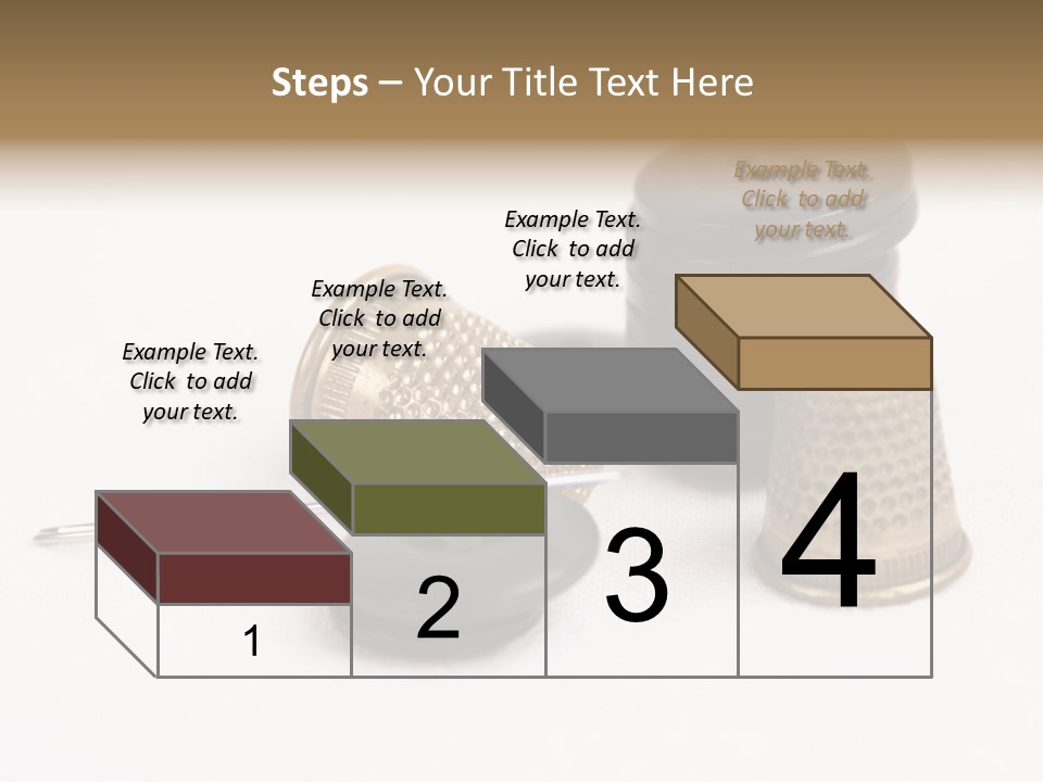 Clothing White Background Bronze PowerPoint Template