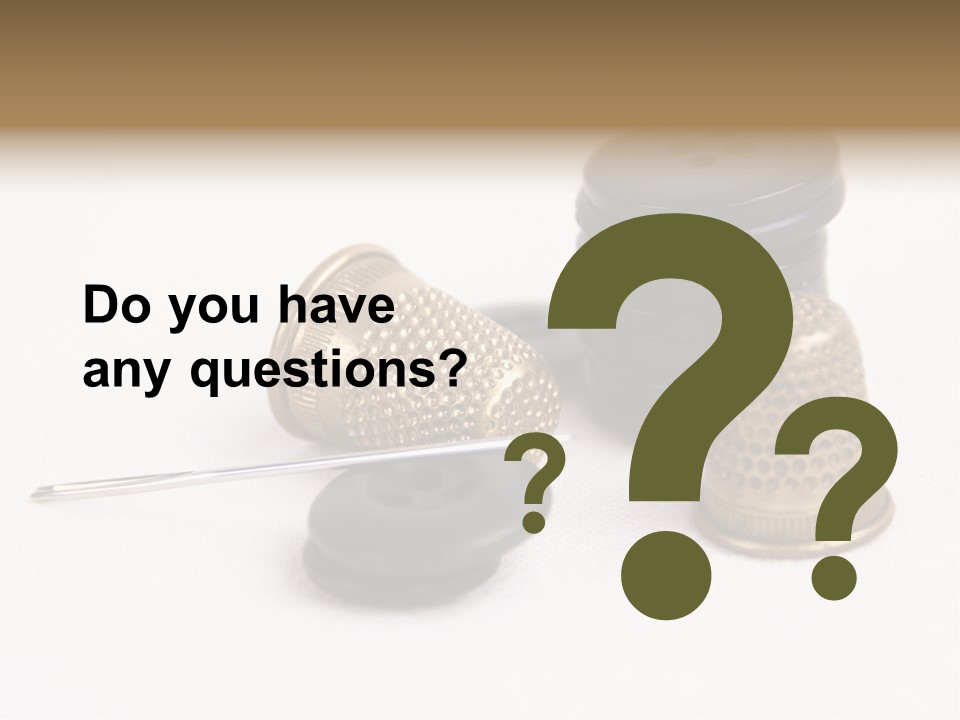 Clothing White Background Bronze PowerPoint Template