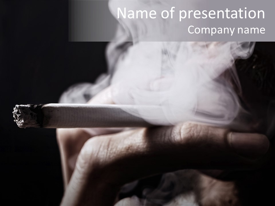 Hold Fingers Human PowerPoint Template