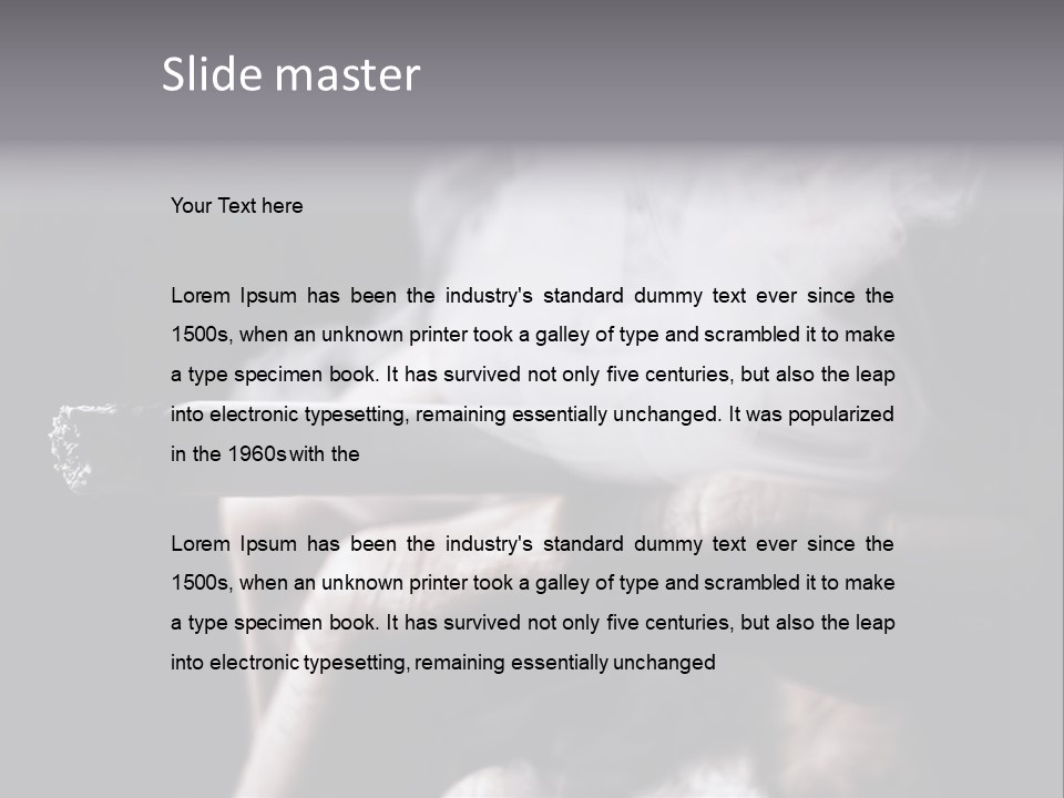 Hold Fingers Human PowerPoint Template