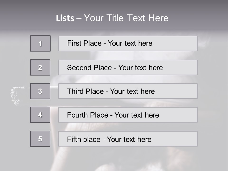 Hold Fingers Human PowerPoint Template