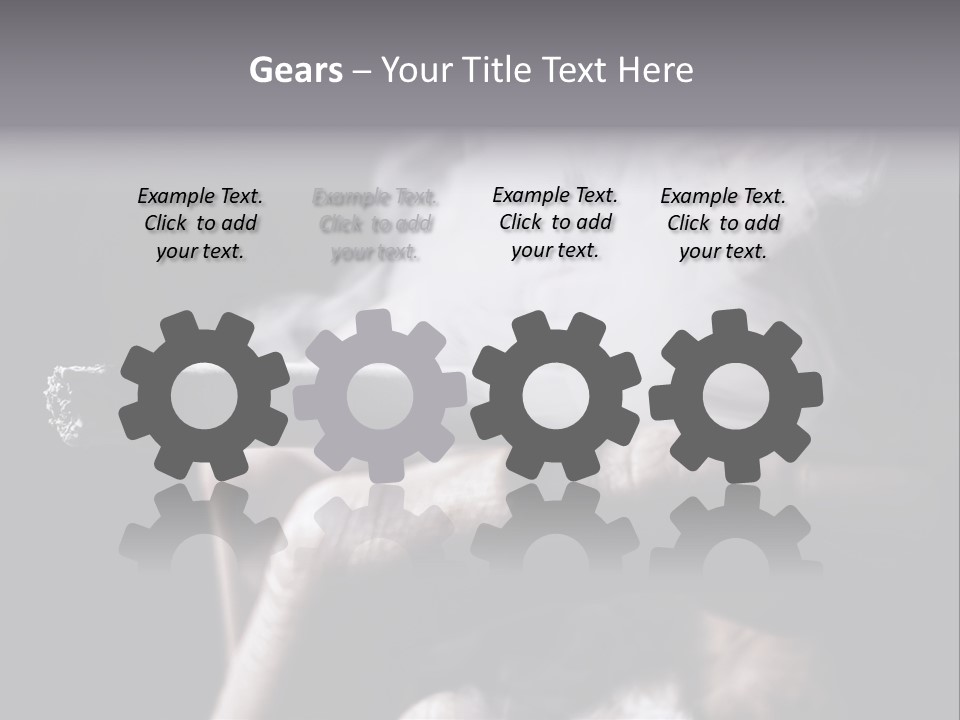 Hold Fingers Human PowerPoint Template