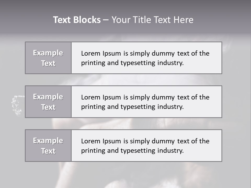 Hold Fingers Human PowerPoint Template