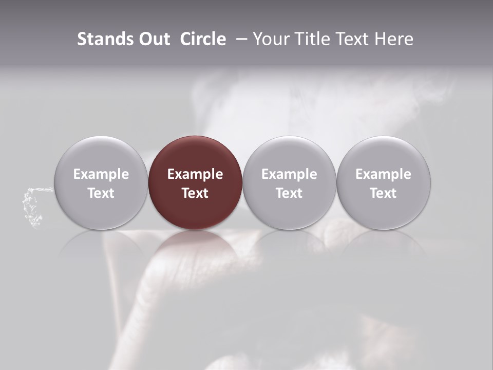 Hold Fingers Human PowerPoint Template