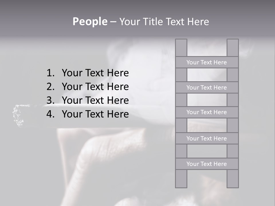 Hold Fingers Human PowerPoint Template