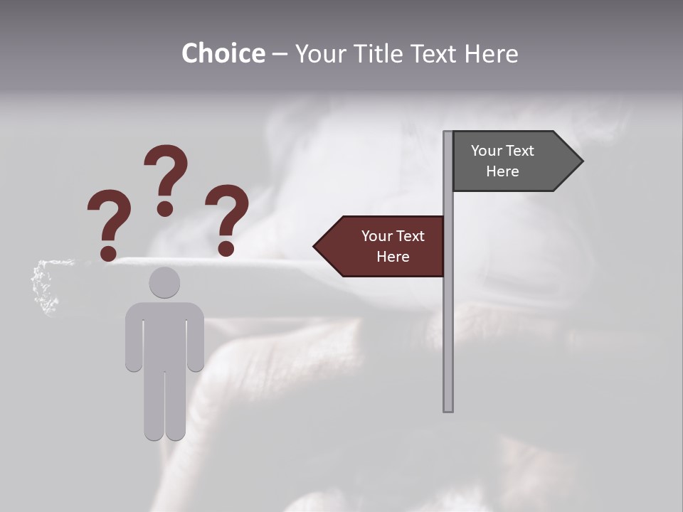 Hold Fingers Human PowerPoint Template