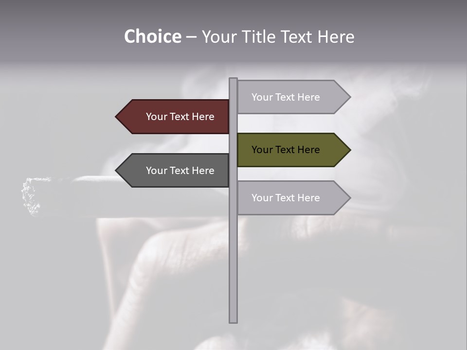 Hold Fingers Human PowerPoint Template