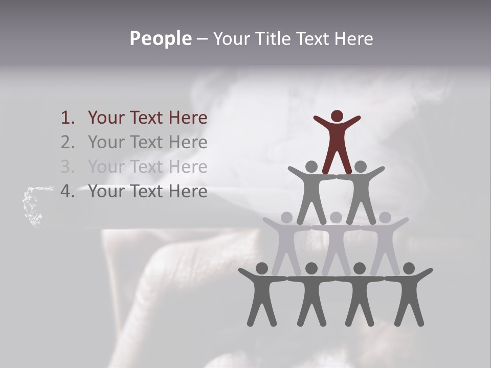Hold Fingers Human PowerPoint Template