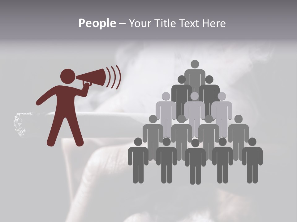 Hold Fingers Human PowerPoint Template