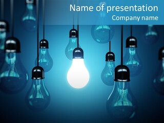 Lightbulb Nobody Idea PowerPoint Template