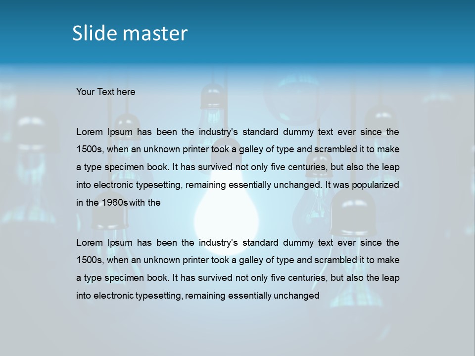 Lightbulb Nobody Idea PowerPoint Template