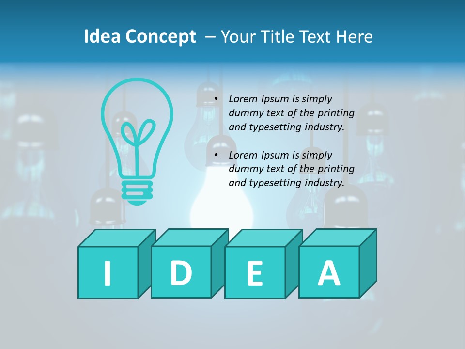 Lightbulb Nobody Idea PowerPoint Template