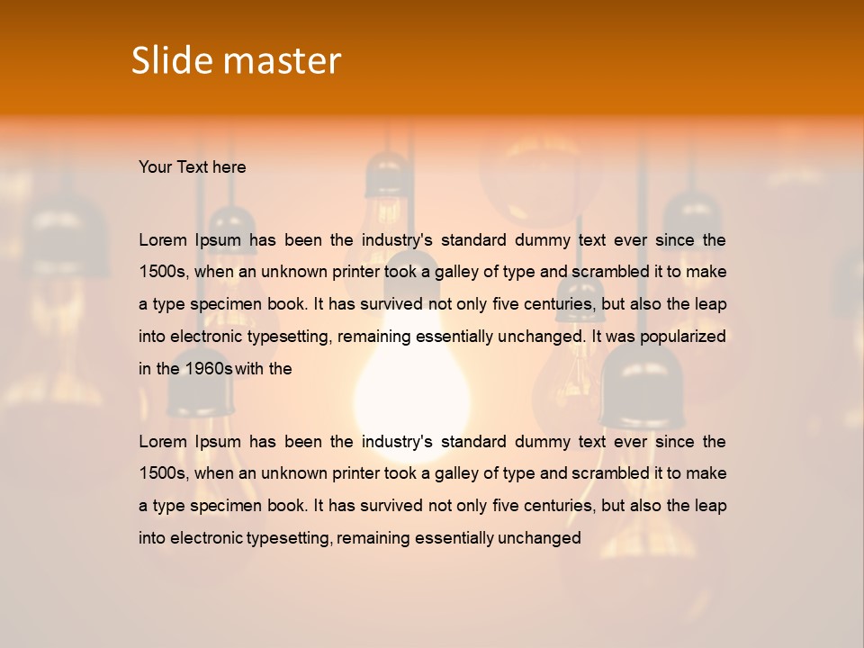 Single White Electrical PowerPoint Template