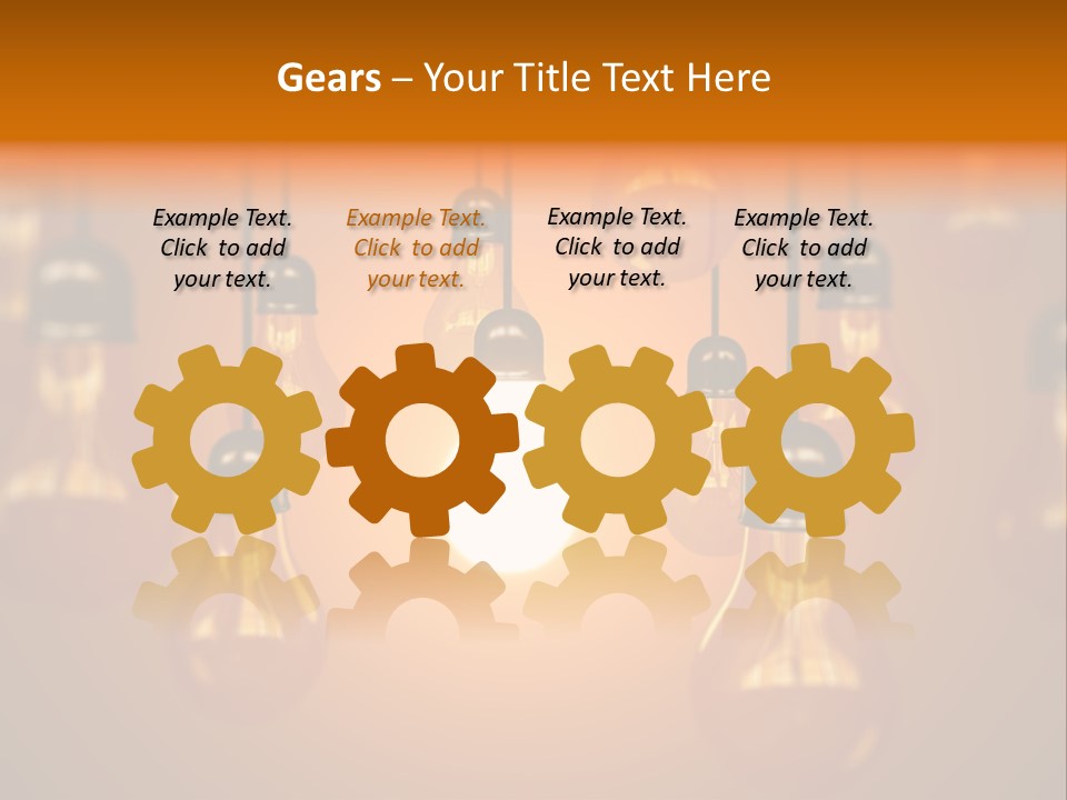 Single White Electrical PowerPoint Template