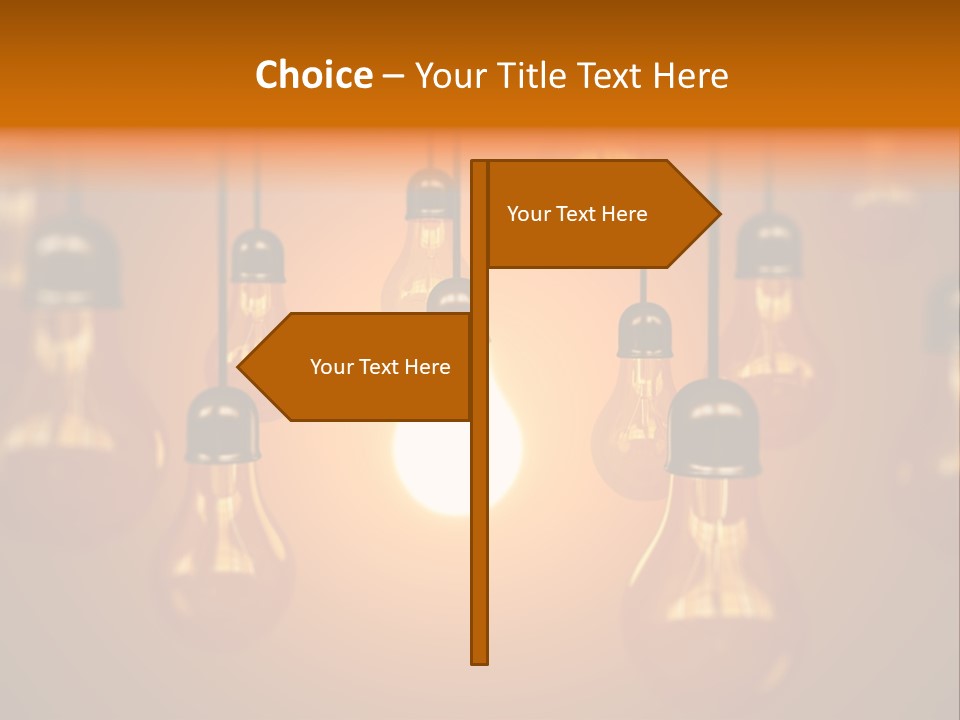 Single White Electrical PowerPoint Template