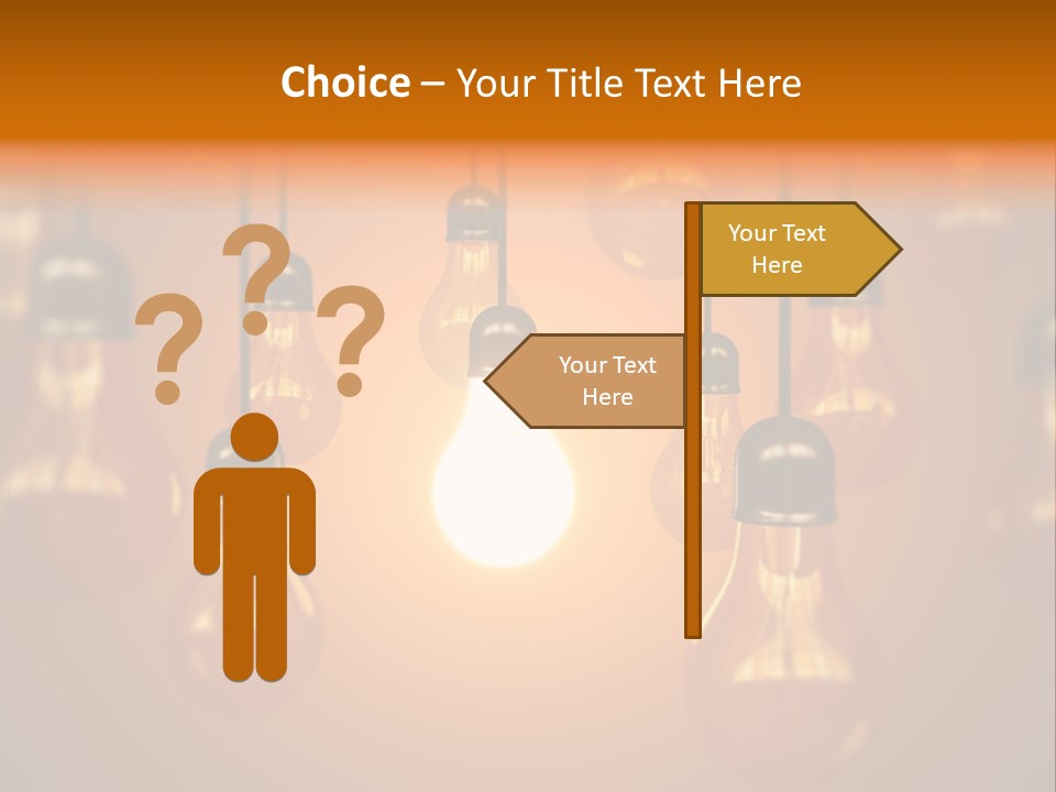 Single White Electrical PowerPoint Template