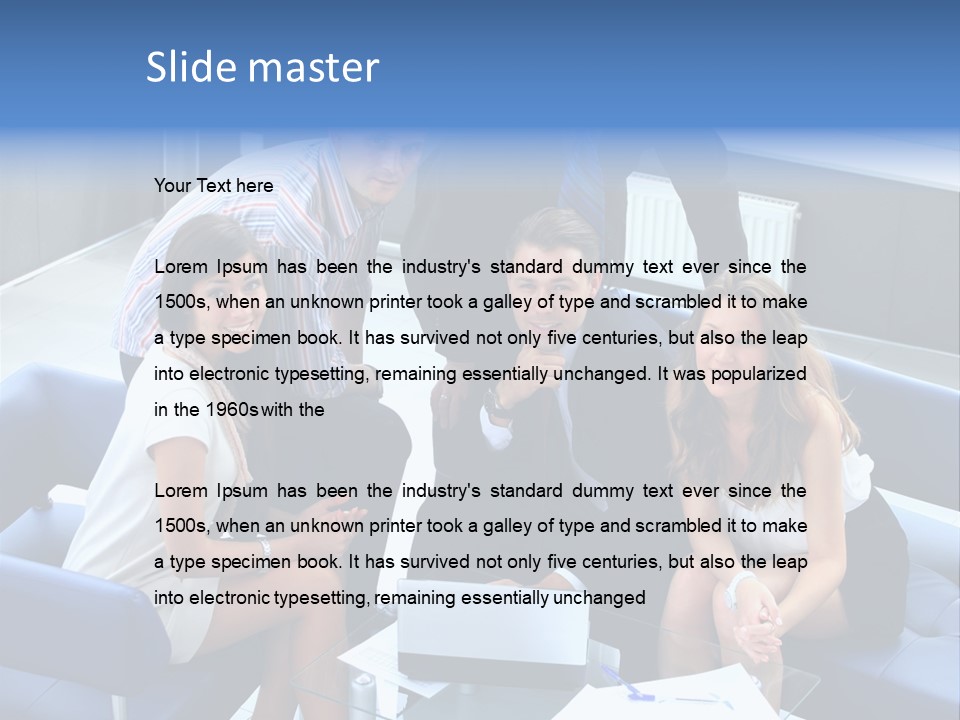 Notebooks Colleagues Performance PowerPoint Template