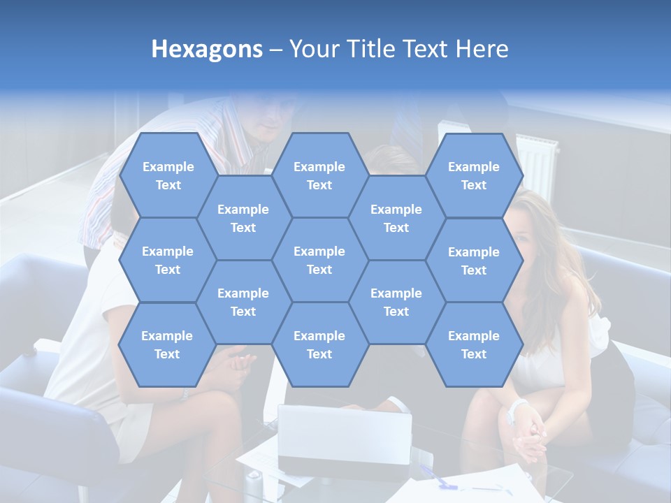 Notebooks Colleagues Performance PowerPoint Template