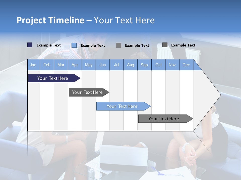 Notebooks Colleagues Performance PowerPoint Template