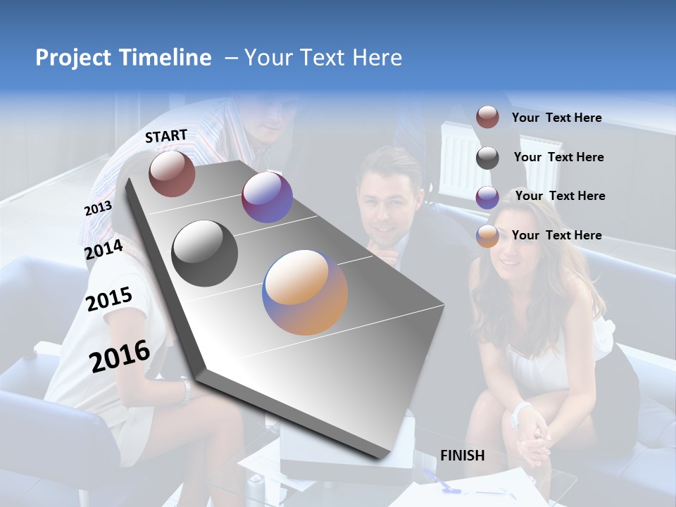 Notebooks Colleagues Performance PowerPoint Template