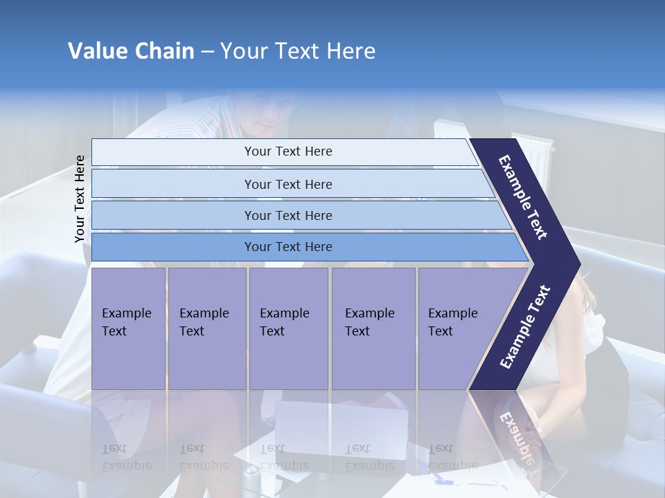 Notebooks Colleagues Performance PowerPoint Template