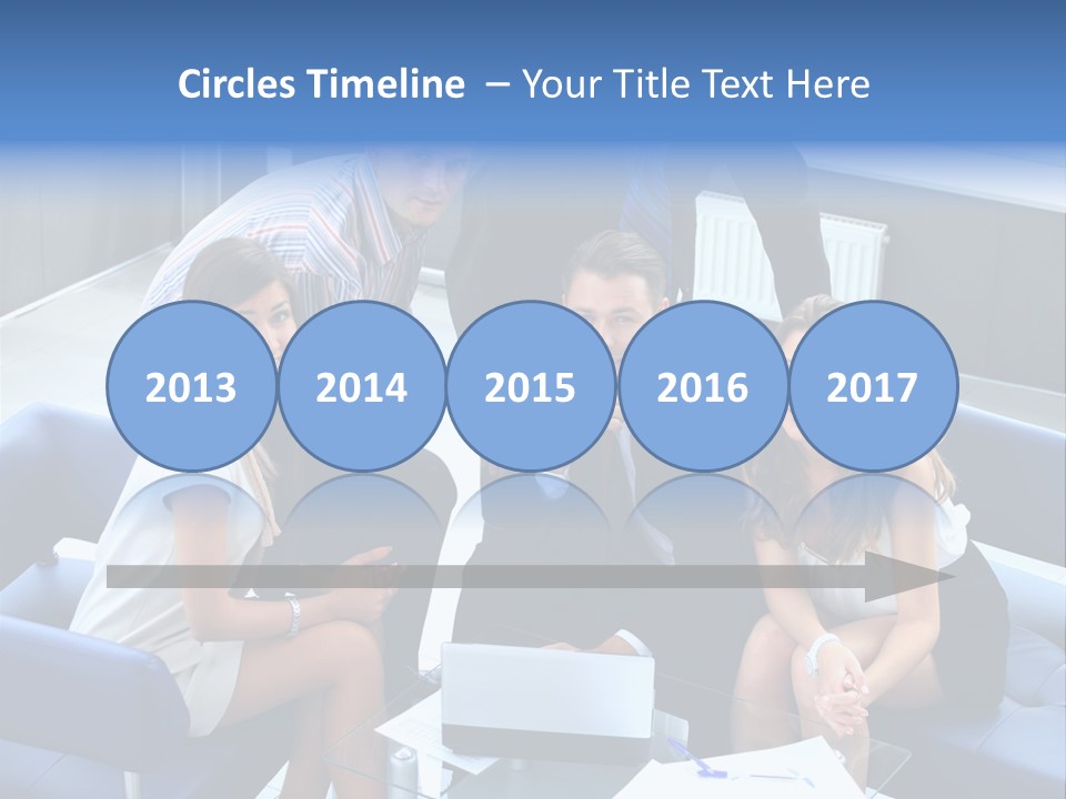 Notebooks Colleagues Performance PowerPoint Template