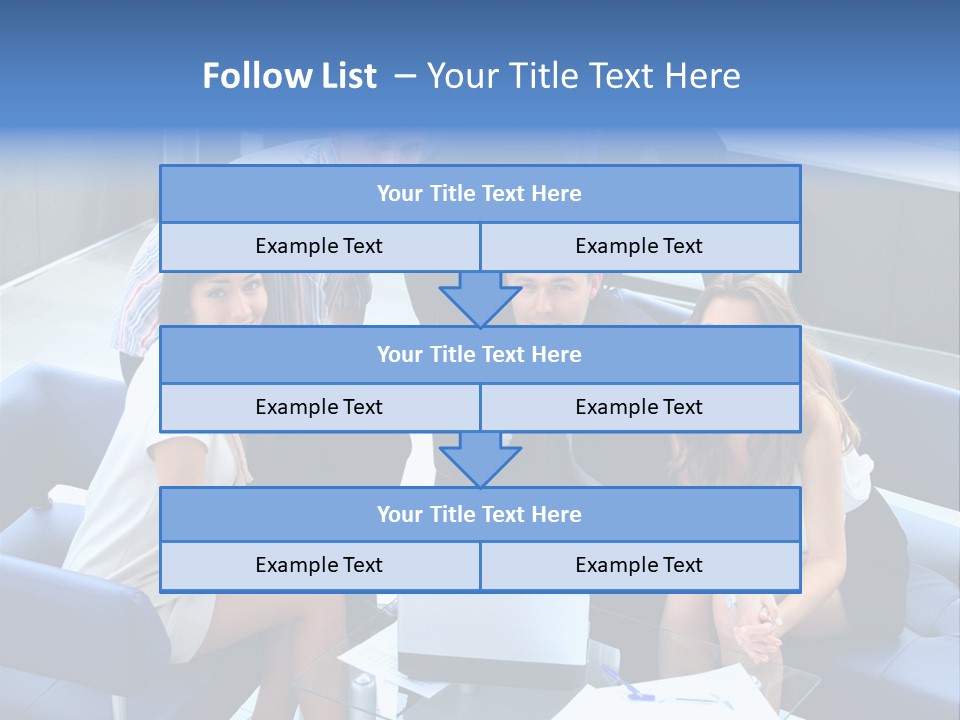Notebooks Colleagues Performance PowerPoint Template