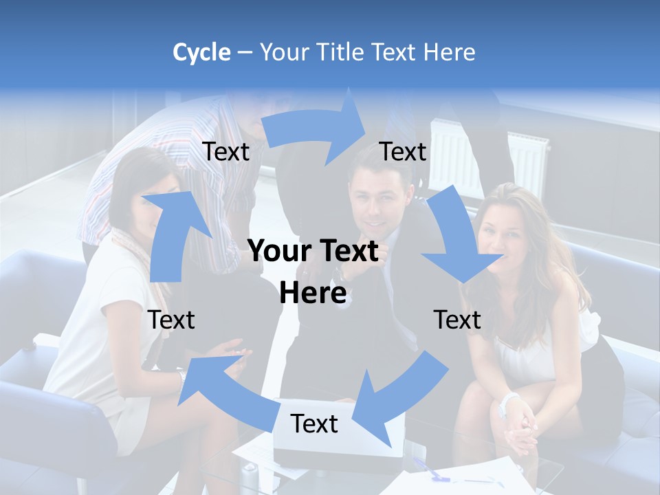 Notebooks Colleagues Performance PowerPoint Template