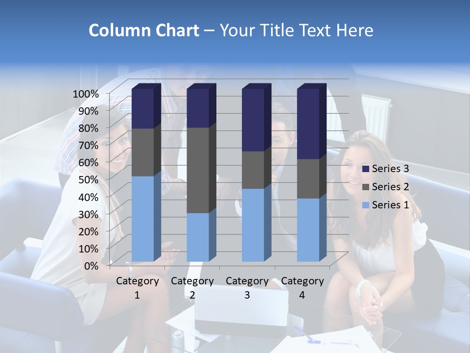 Notebooks Colleagues Performance PowerPoint Template