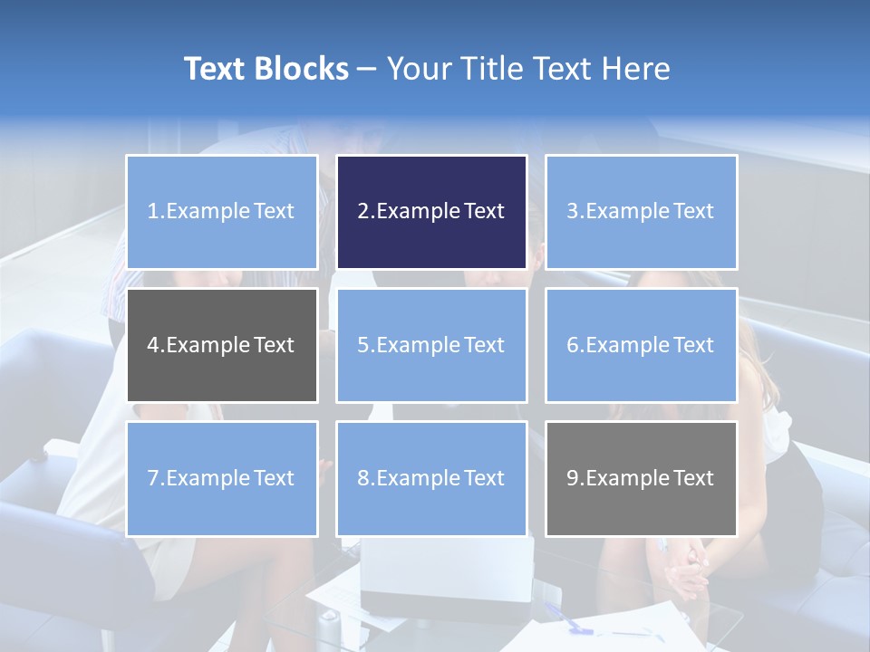 Notebooks Colleagues Performance PowerPoint Template