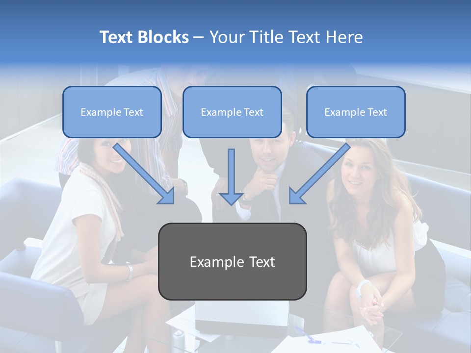 Notebooks Colleagues Performance PowerPoint Template