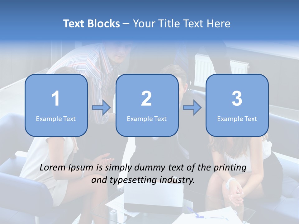Notebooks Colleagues Performance PowerPoint Template