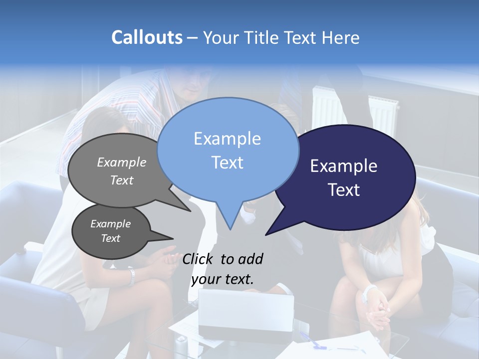 Notebooks Colleagues Performance PowerPoint Template