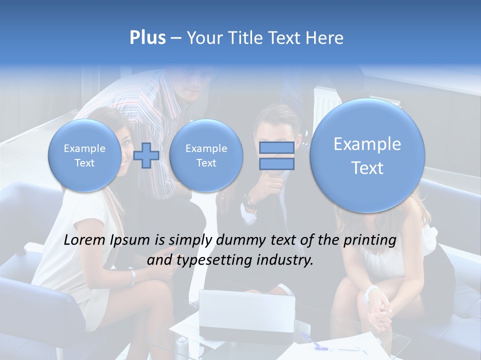 Notebooks Colleagues Performance PowerPoint Template