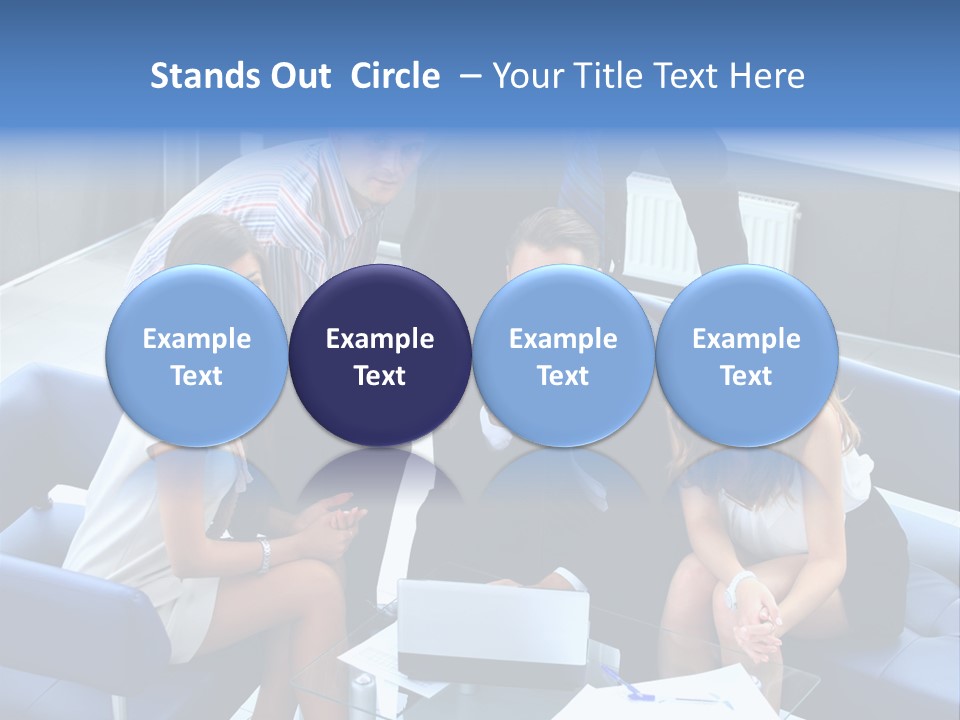 Notebooks Colleagues Performance PowerPoint Template