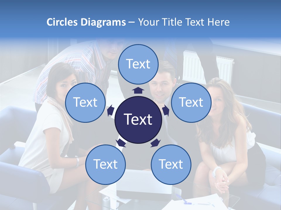 Notebooks Colleagues Performance PowerPoint Template