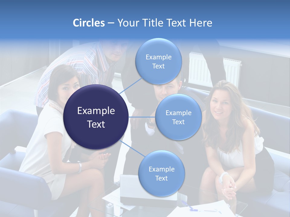 Notebooks Colleagues Performance PowerPoint Template